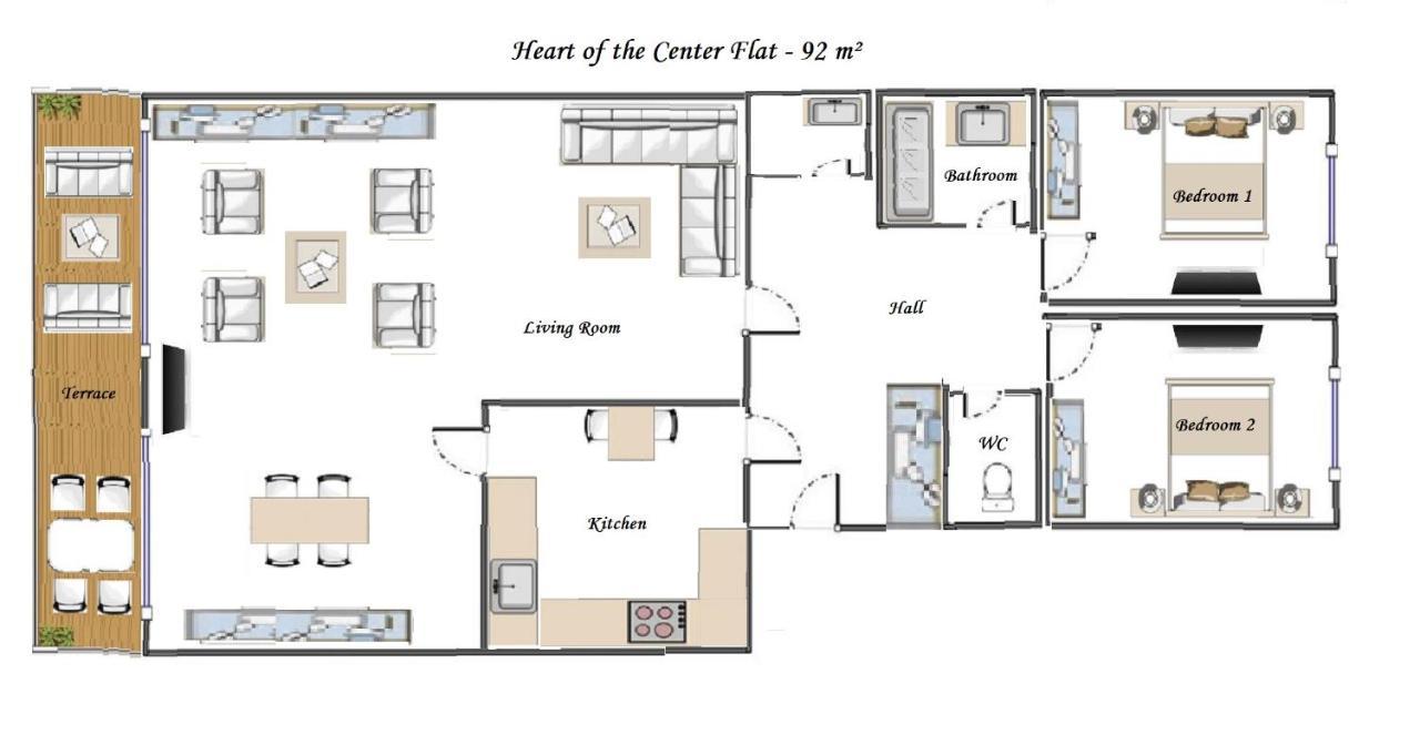 Heart Of Nice- Modern Elegant 2Br Flat Big Terrace Екстериор снимка